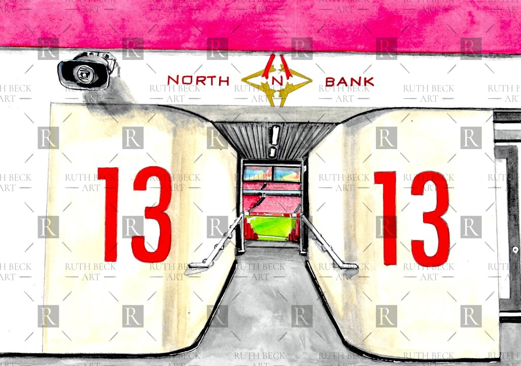 BLOCK 13 - ARSENAL EMIRATES STADIUM - PRINT
