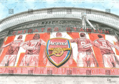 ARSENAL EMIRATES STADIUM LEGENDS WRAP - PRINT