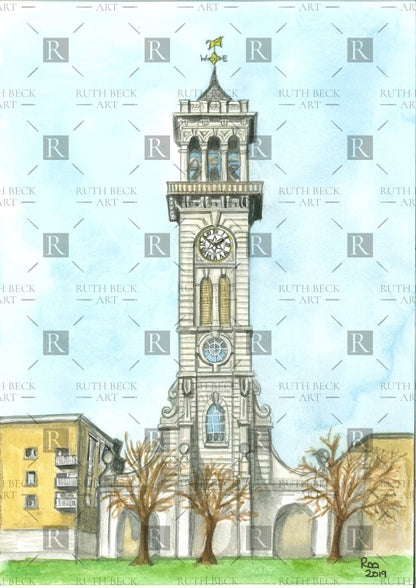 CALLY MARKET CLOCK TOWER - PRINT