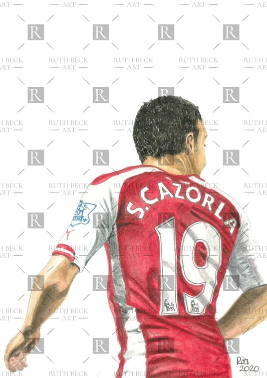 SANTI CAZORLA PORTRAIT - PRINT