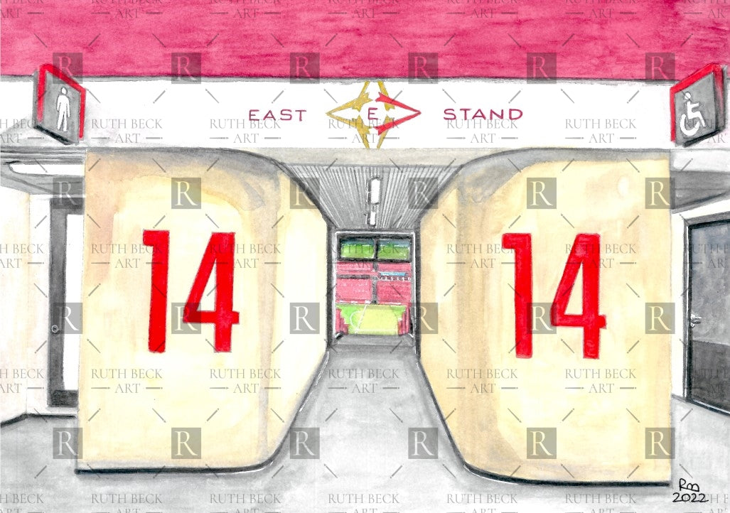 BLOCK 14 - ARSENAL EMIRATES STADIUM - PRINT