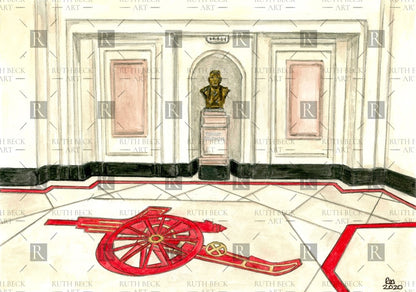 ARSENAL STADIUM MARBLE HALLS - HIGHBURY - PRINT