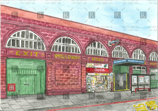 HOLLOWAY ROAD STATION - PRINT