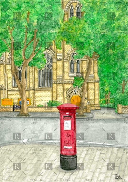 ST AUGUSTINES CHURCH, HIGHBURY - PRINT