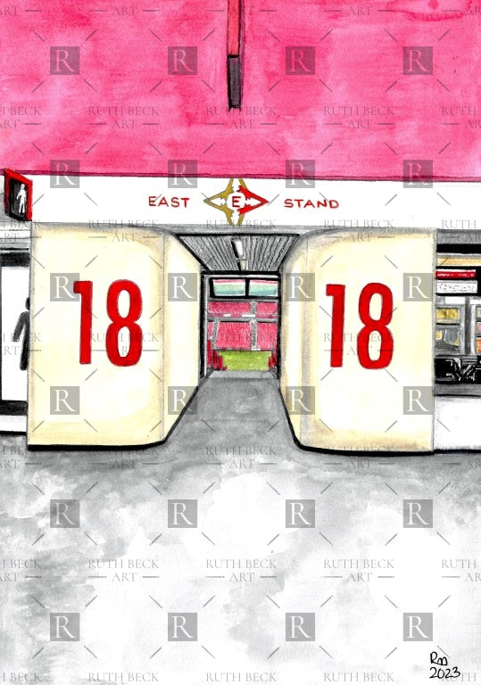 BLOCK 18 - ARSENAL EMIRATES STADIUM - PRINT