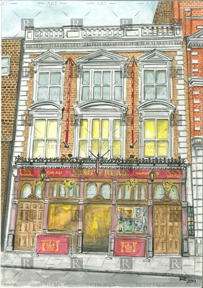 KINGS HEAD PUB - UPPER STREET - PRINT