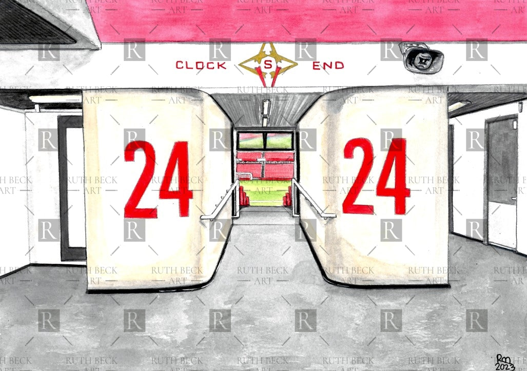 BLOCK 24 - ARSENAL EMIRATES STADIUM - PRINT