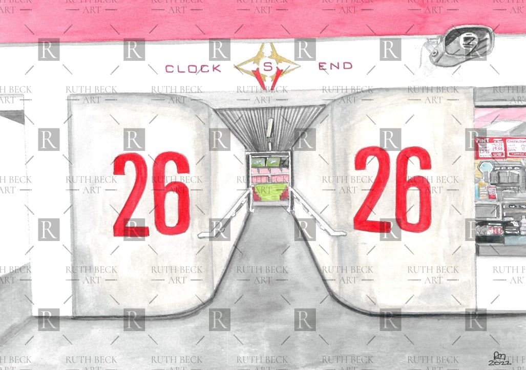 BLOCK 26 - ARSENAL EMIRATES STADIUM - PRINT