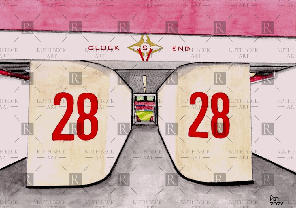 BLOCK 28 - ARSENAL EMIRATES STADIUM - PRINT