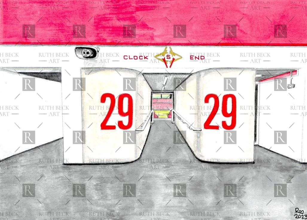 BLOCK 29 - ARSENAL EMIRATES STADIUM - PRINT