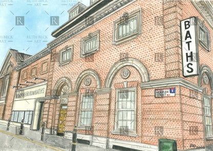 IRONMONGER ROW BATHS - PRINT