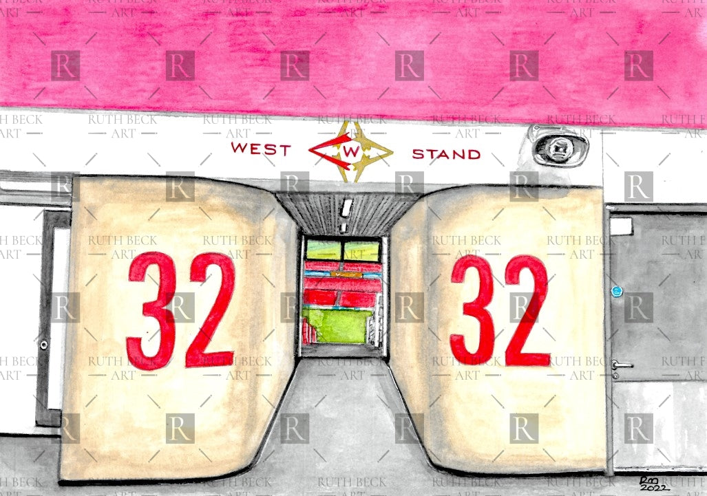 BLOCK 32 - ARSENAL EMIRATES STADIUM - PRINT