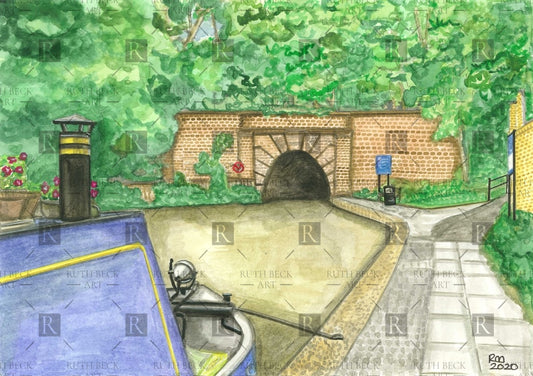 ISLINGTON TUNNEL TOW PATH - PRINT