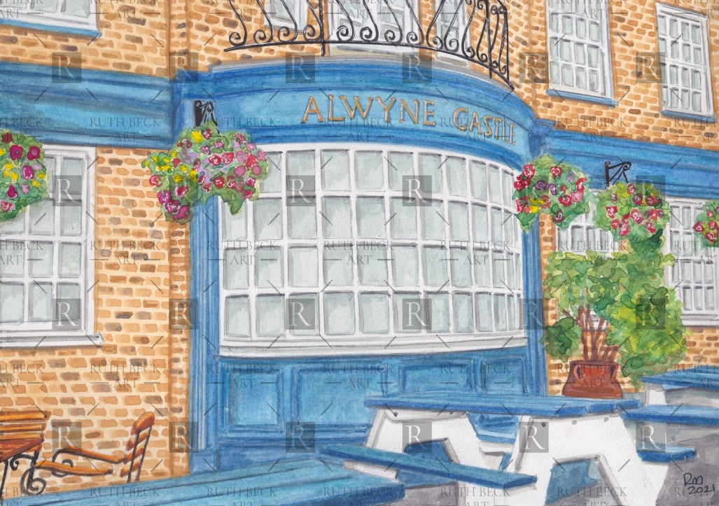 ALWYNE CASTLE PUB - PRINT