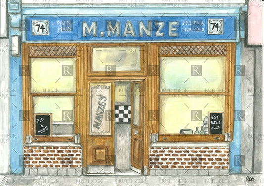 MANZES PIE & MASH - PRINT