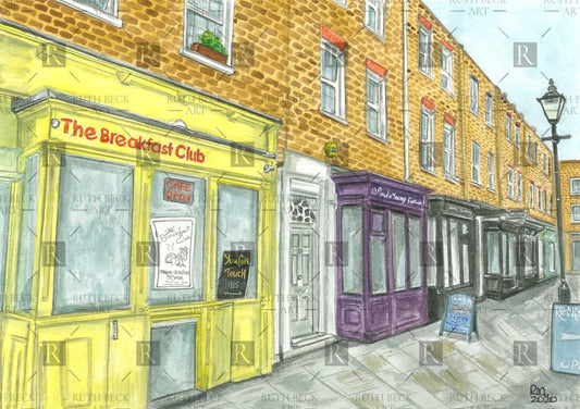 BREAKFAST CLUB CAFE - CAMDEN PASSAGE - PRINT