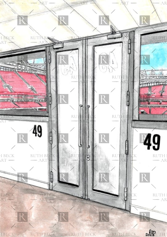 BLOCK 49 - ARSENAL EMIRATES STADIUM - PRINT