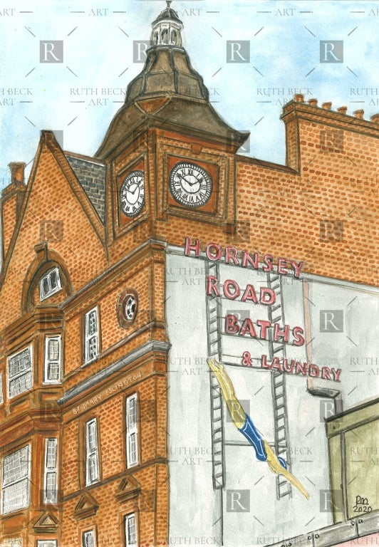 HORNSEY ROAD BATHS - PRINT