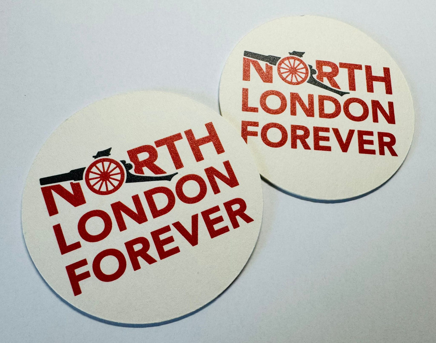 North London Forever - Custom Card Coasters x 2