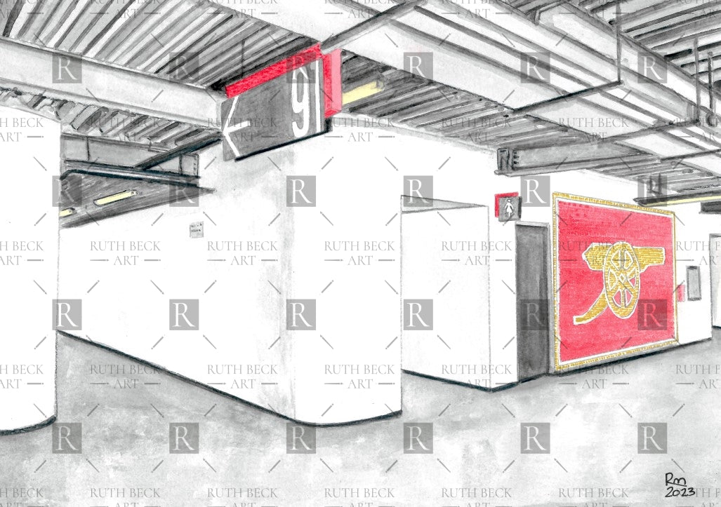 BLOCK 91 - ARSENAL EMIRATES STADIUM - PRINT