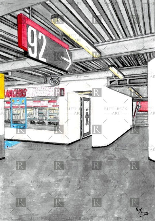 BLOCK 92 - ARSENAL EMIRATES STADIUM - PRINT
