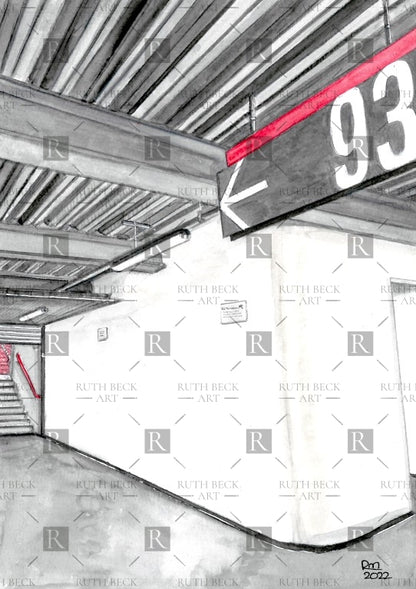 BLOCK 93 - ARSENAL EMIRATES STADIUM - PRINT