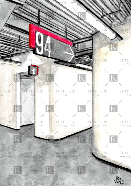 BLOCK 94 - ARSENAL EMIRATES STADIUM - PRINT