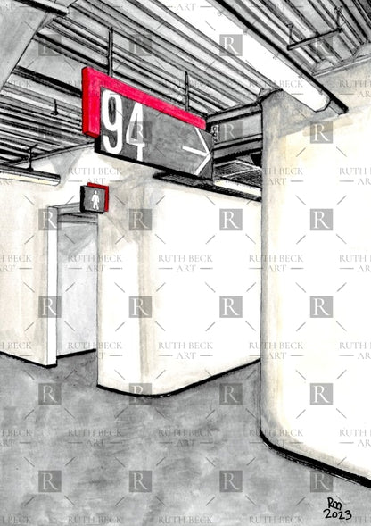 BLOCK 94 - ARSENAL EMIRATES STADIUM - PRINT