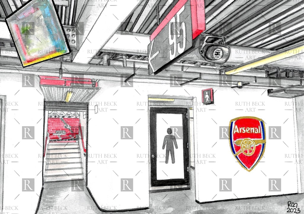 BLOCK 95 - ARSENAL EMIRATES STADIUM - PRINT