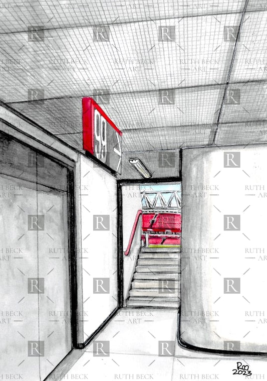BLOCK 99 - ARSENAL EMIRATES STADIUM - PRINT