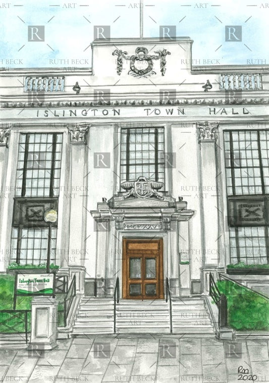 ISLINGTON TOWN HALL- PRINT