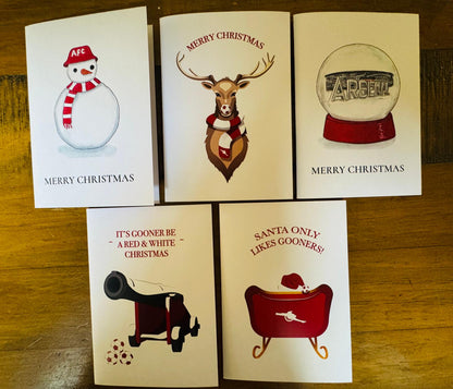 A6 ARSENAL CHRISTMAS CARDS -  A6 Blank Card with Envelope