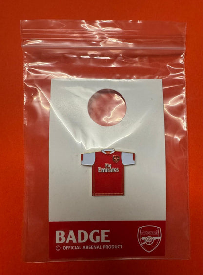 ARSENAL RED & WHITE SHIRT PIN BADGE