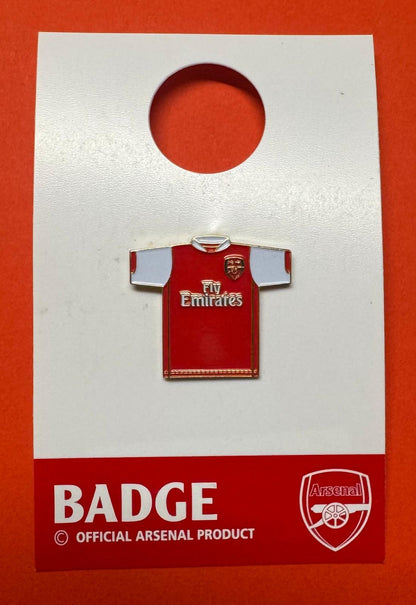 ARSENAL RED & WHITE SHIRT PIN BADGE