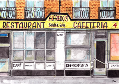 ALFREDOS CAFE  - PRINT