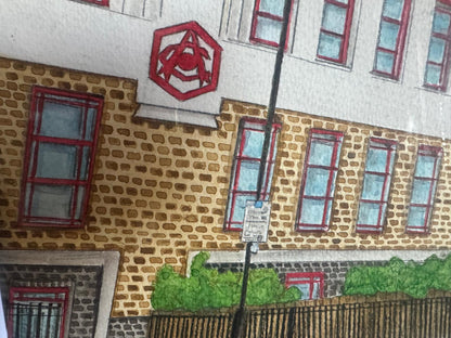 ARSENAL APARTMENTS HIGHBURY - ORIGINAL WATERCOLOUR PAINTING