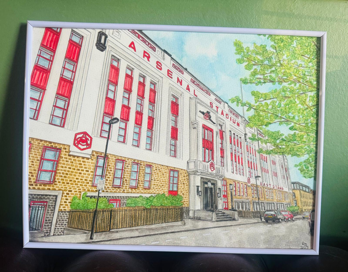 ARSENAL APARTMENTS HIGHBURY - ORIGINAL WATERCOLOUR PAINTING