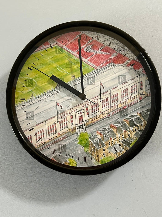 ARSENAL STADIUM HIGHBURY AERIAL - CLOCK