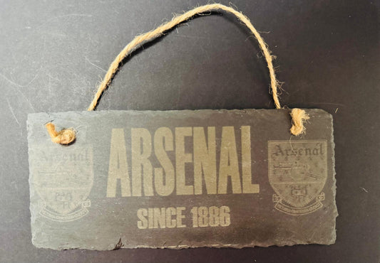 ARSENAL SLATE ETCHED SIGN x 1. Charity Donation from Sale