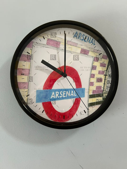ARSENAL TUBE SIGN - CLOCK