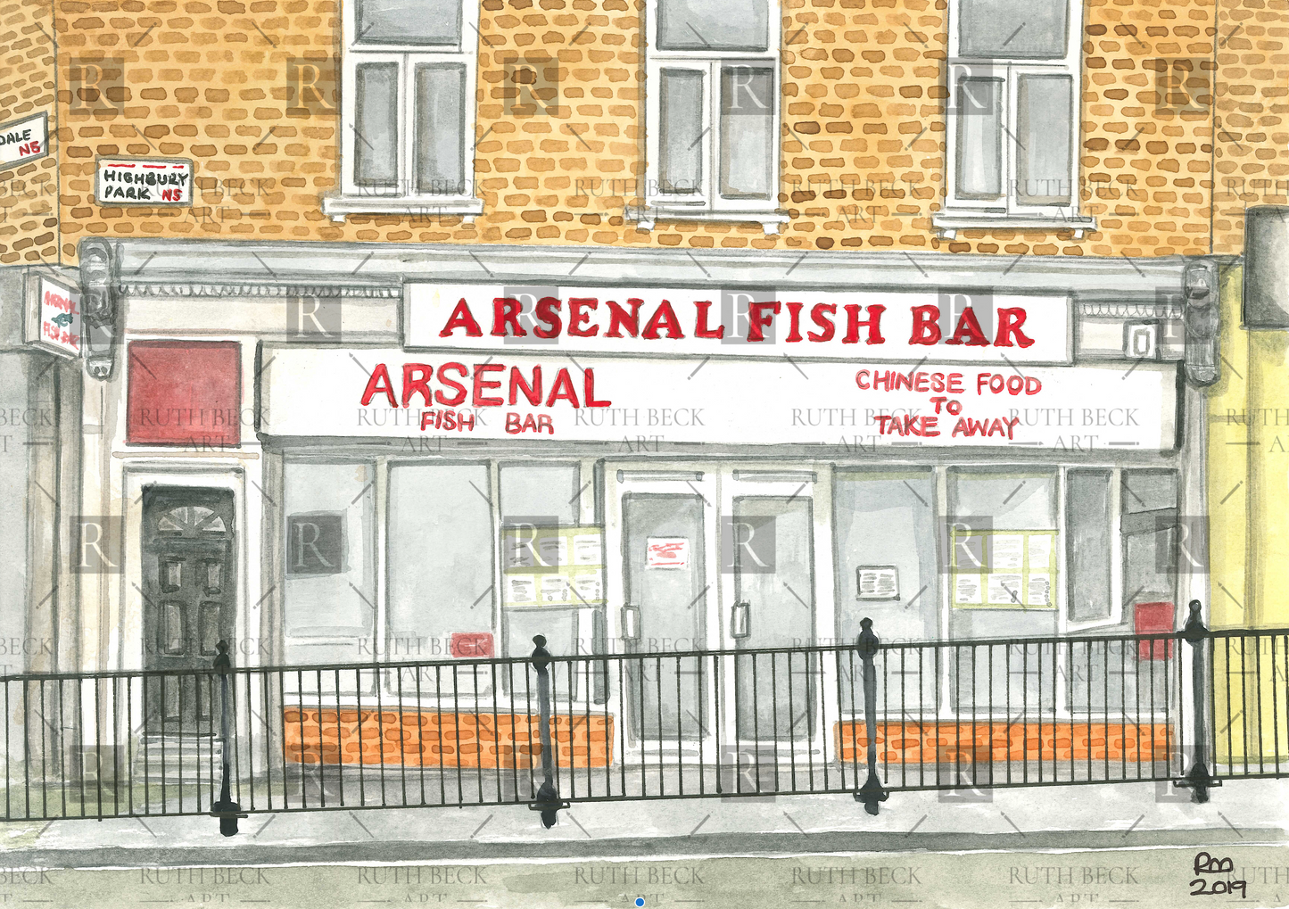 ARSENAL FISH BAR - PRINT