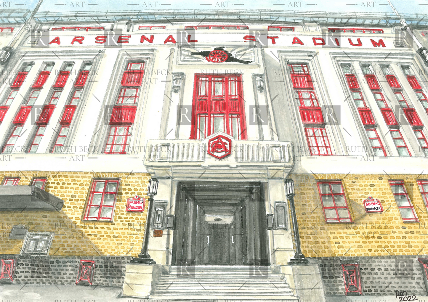 ARSENAL STADIUM HIGHBURY - PRINT