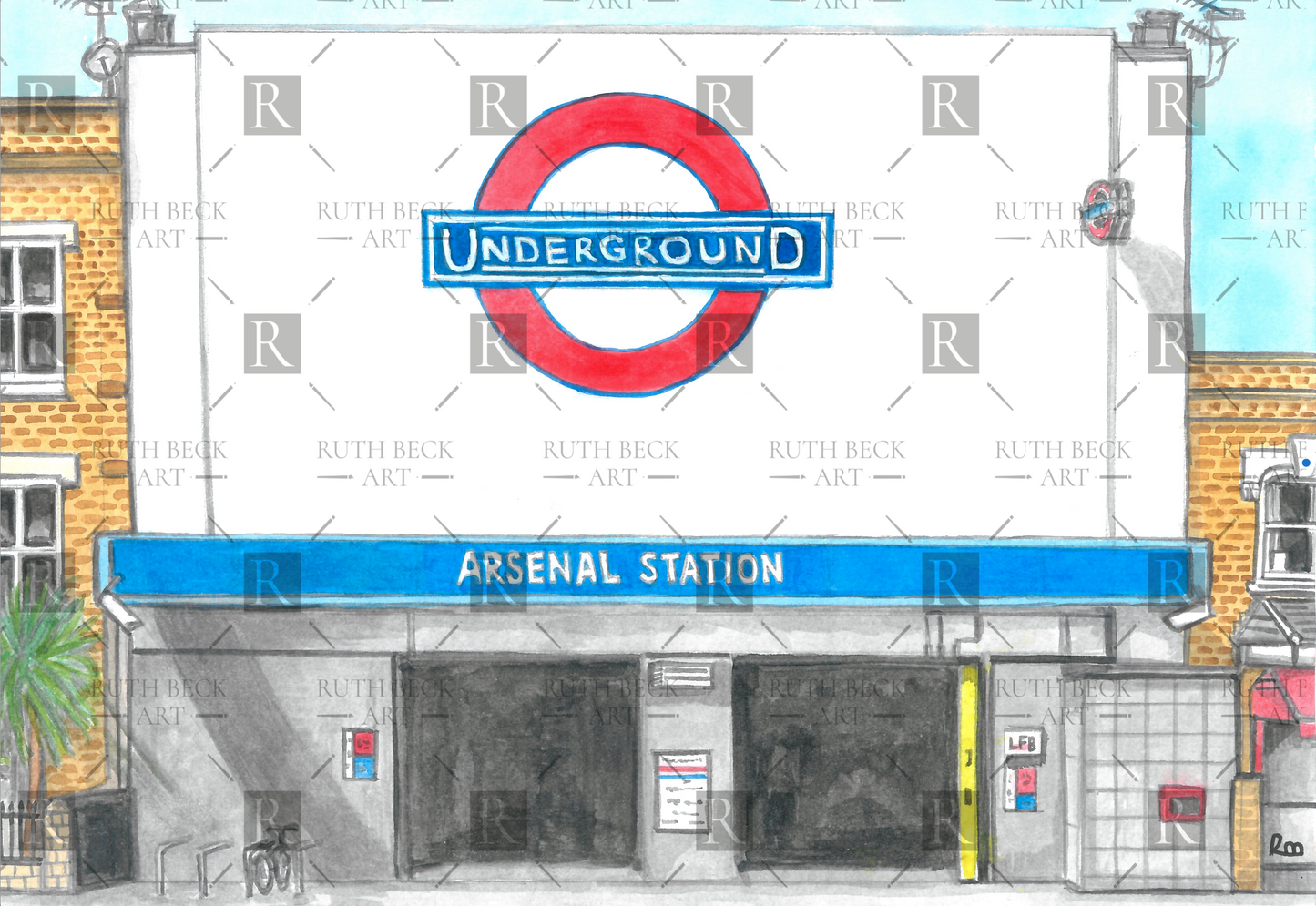 ARSENAL TUBE STATION - PRINT