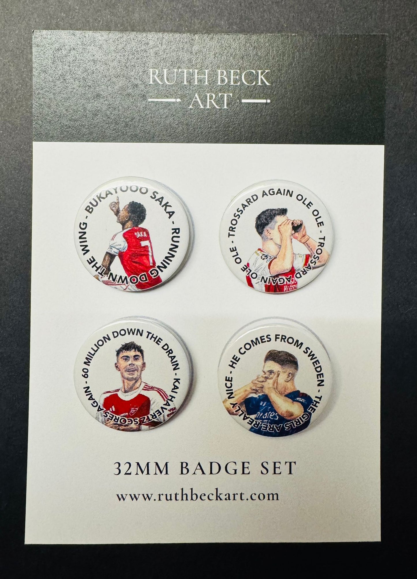 ARSENAL BADGE SET 2 - 4x32mm Button Badges