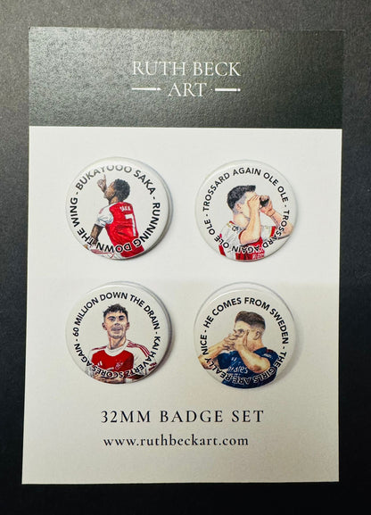 ARSENAL BADGE SET 2 - 4x32mm Button Badges