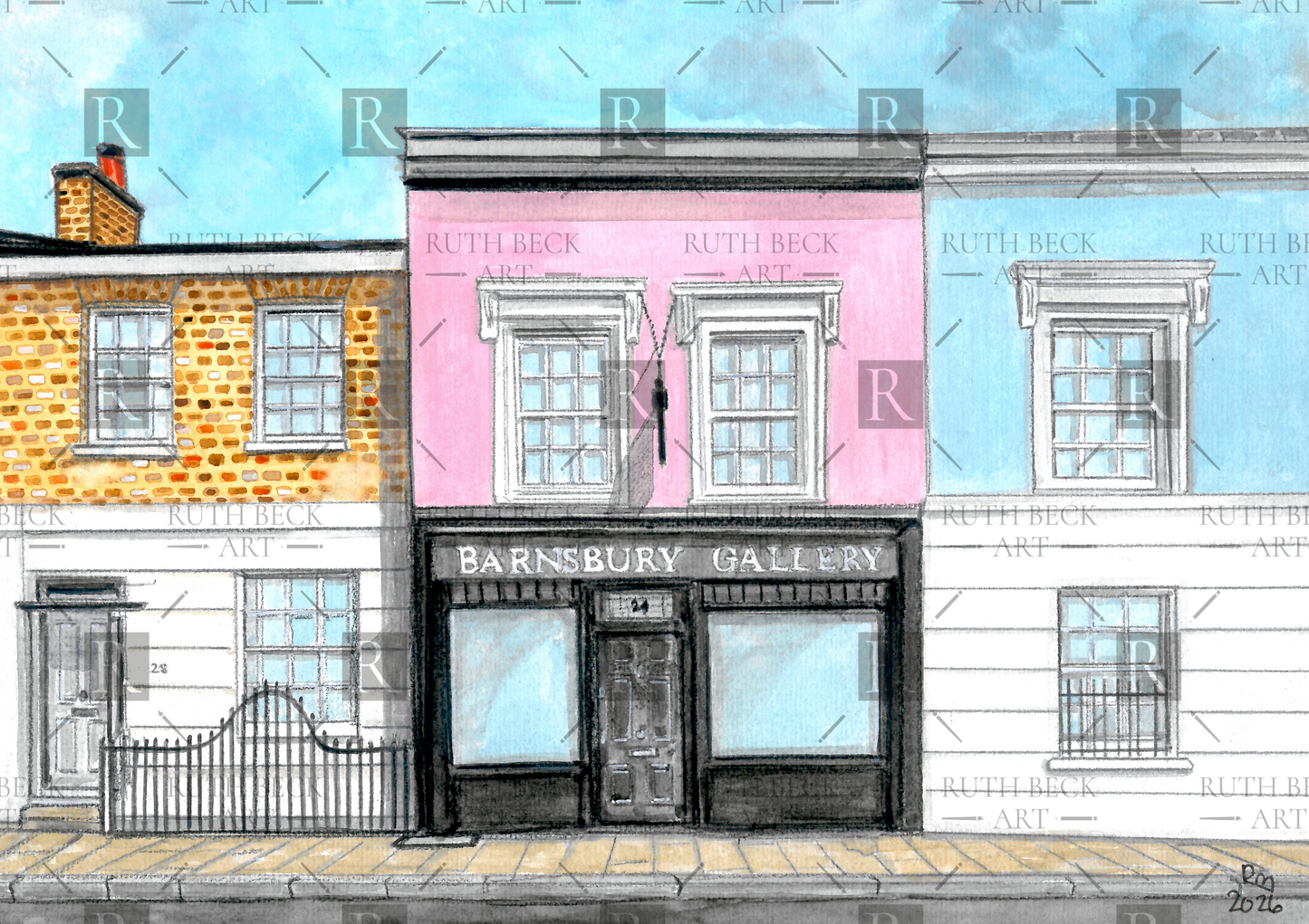 BARNSBURY GALLERY, ISLINGTON PRINT