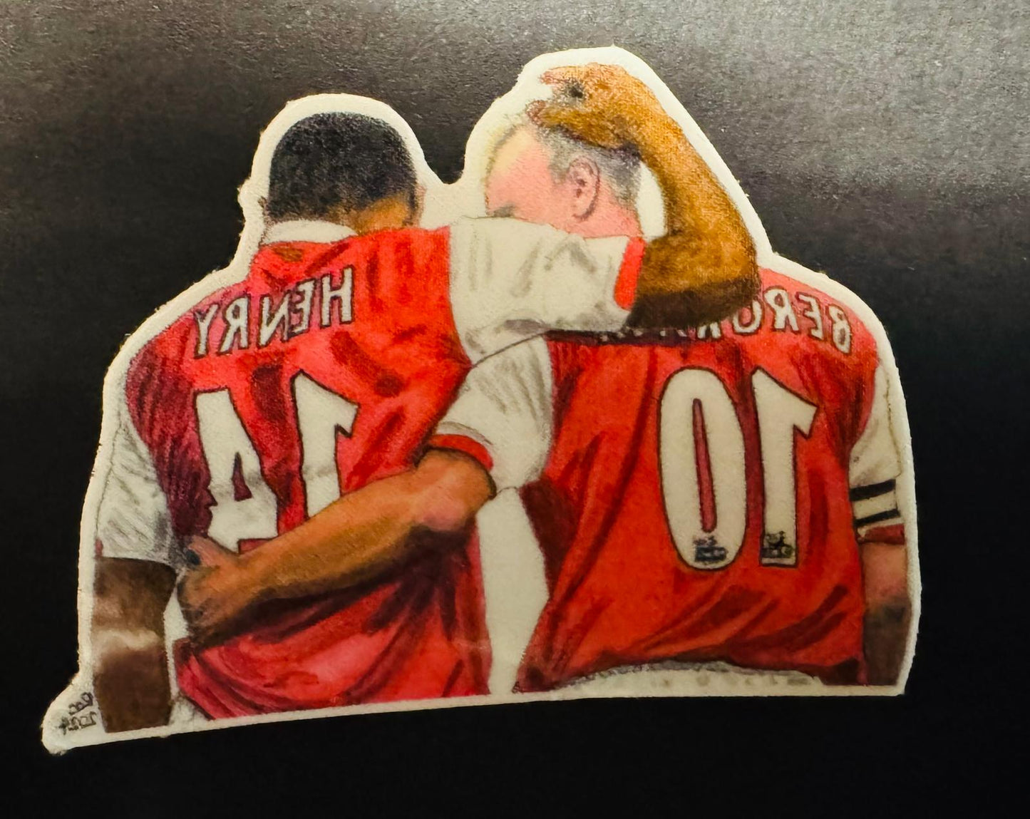 DENNIS BERGKAMP & THIERRY HENRY - Temporary Tattoo x 1 per pack