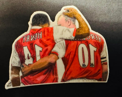 DENNIS BERGKAMP & THIERRY HENRY - Temporary Tattoo x 1 per pack