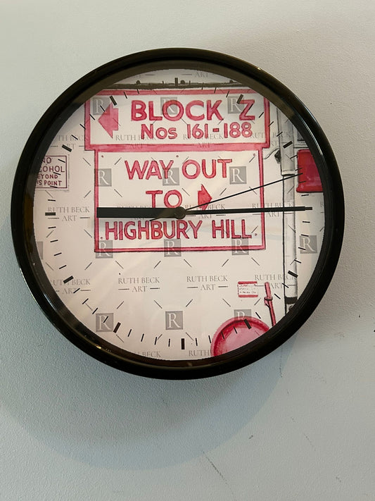 ARSENAL BLOCK Z HIGHBURY - CLOCK
