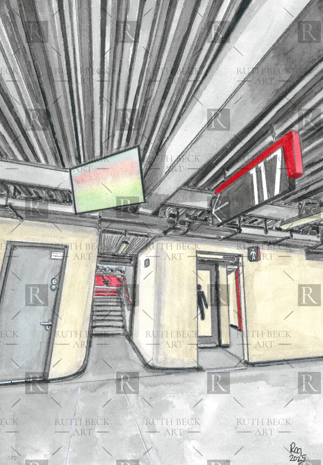 BLOCK 117 - ARSENAL EMIRATES STADIUM - PRINT